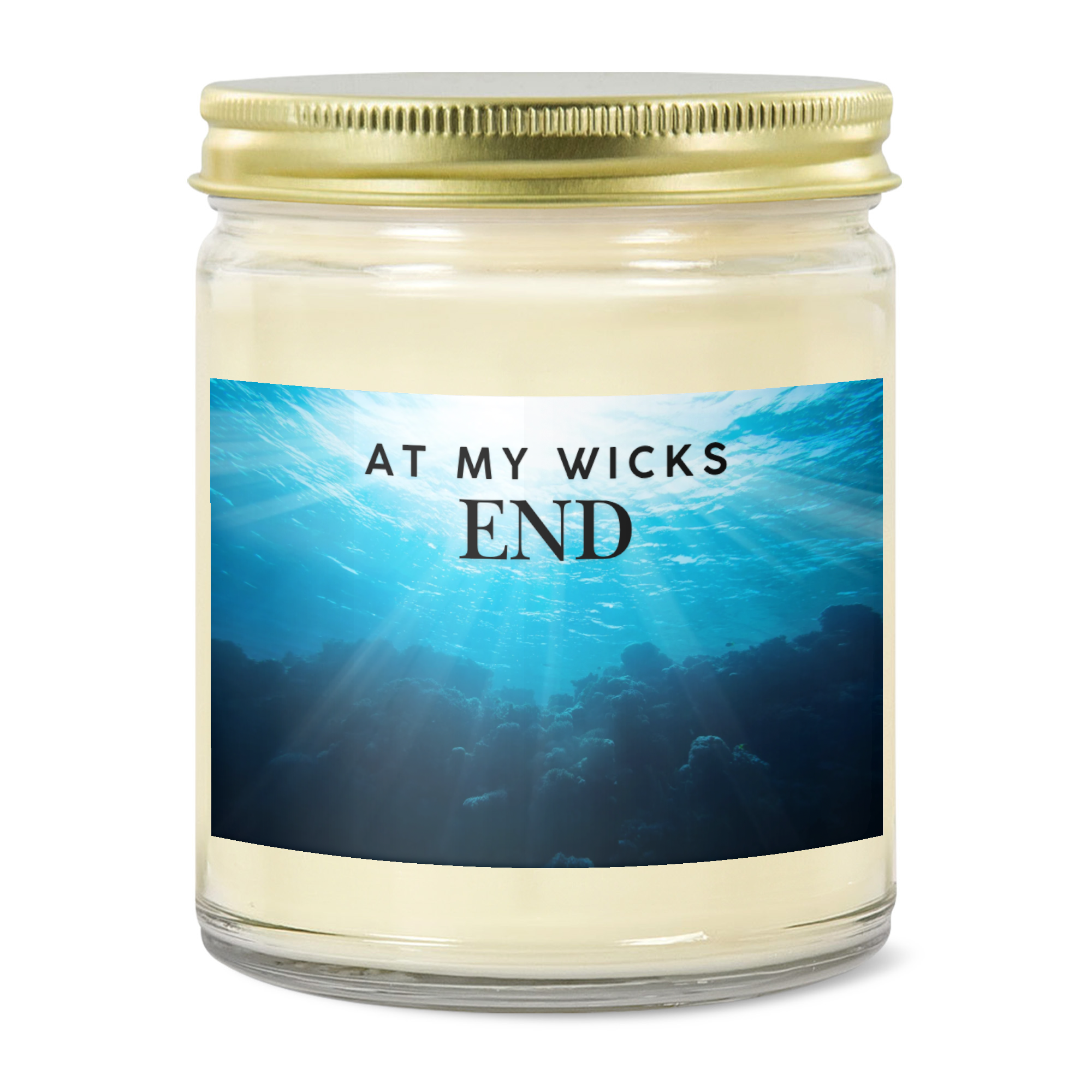 At My Wicks End Undersea Glow Soy Candle