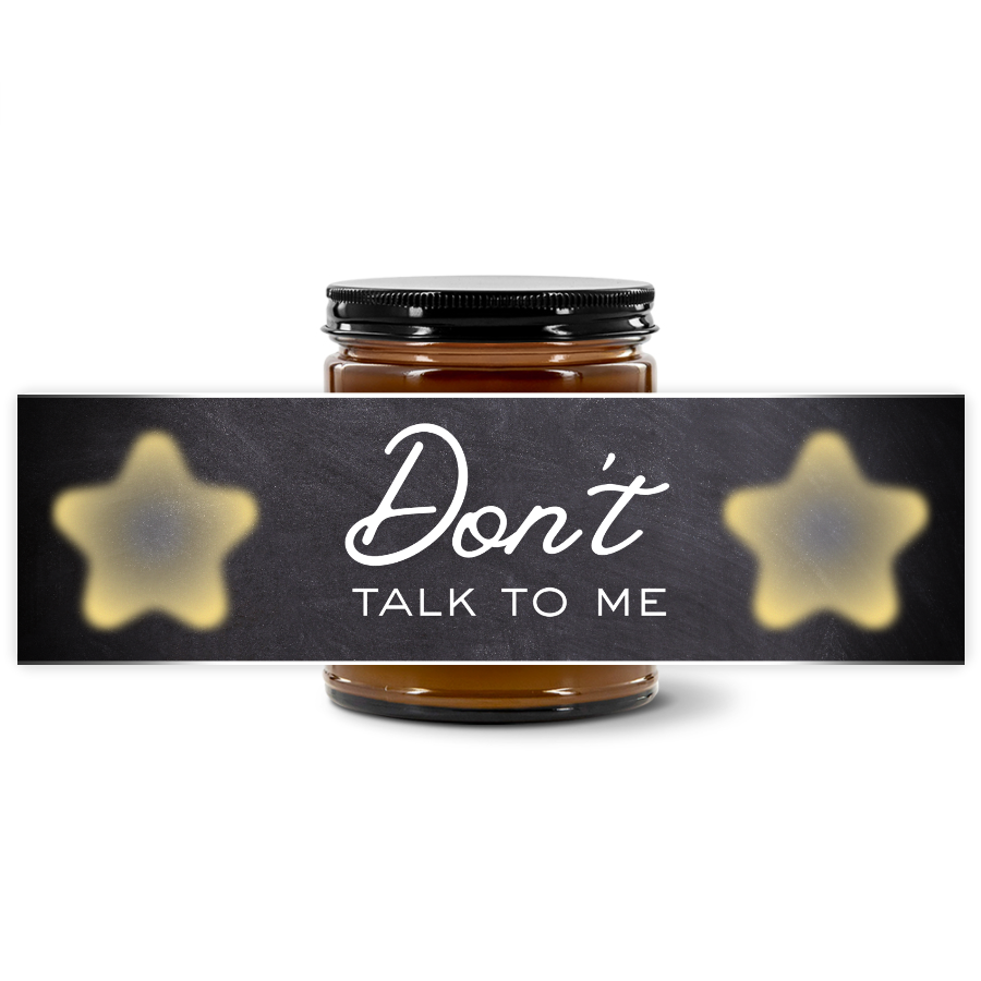 Chalkboard Glow Scented Candle: Don’t Talk to Me